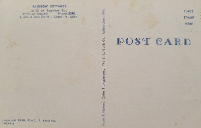 Rainbow Motel (Rainbow Cottages) - Old Postcard (newer photo)